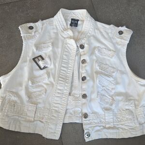 Stylish White Kids Vest